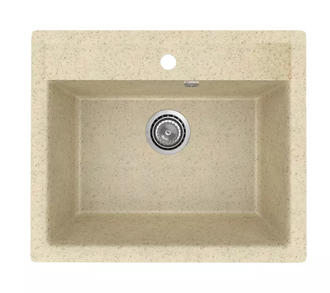 Кухонная мойка из искусственного камня Uperwood ECON UPD-104-002, прямоугольная,бежевая матовая, Выбрать цвет: Слоновая кость, изображение 4