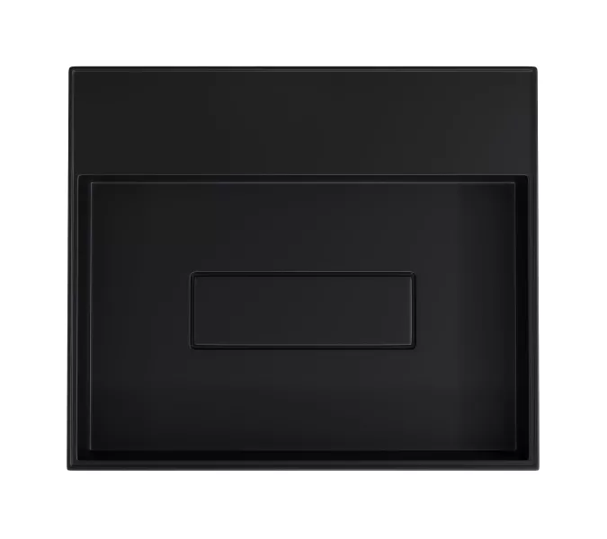 Раковина накладная Uperwood Tanos Quartz 50 см, без отверстия для смесителя, черная (уголь), Выбрать цвет: Уголь, изображение 7