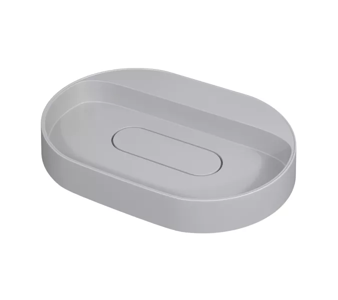 Раковина накладная Uperwood Tanos Quartz 55 см, без отверстия для смесителя, белая (жасмин), Выбрать цвет: Жасмин, изображение 6