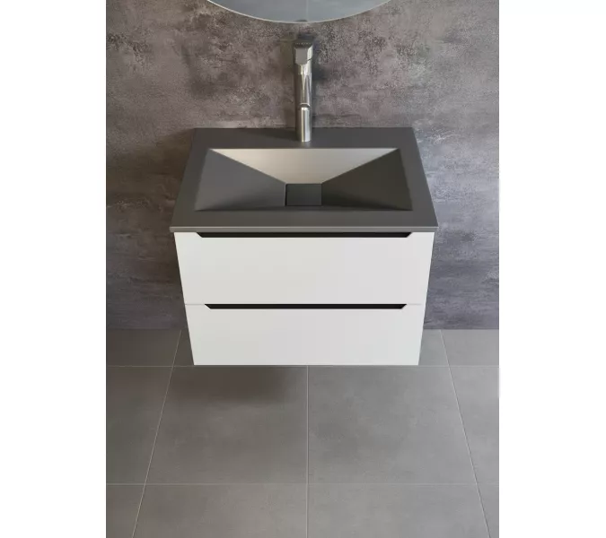 Раковина для ванной Uperwood Geo , графит, Выбрать размер: 70, изображение 3