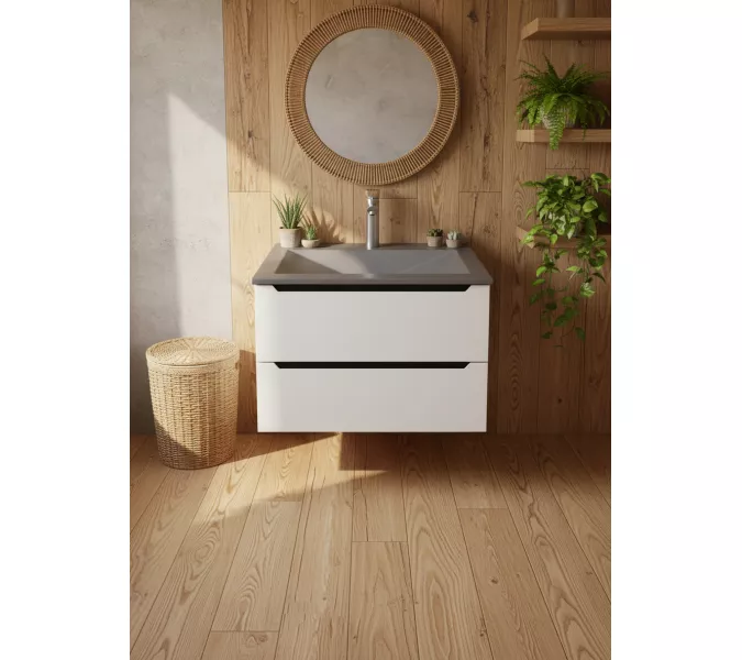 Раковина для ванной Uperwood Geo , графит, Выбрать размер: 70, изображение 5