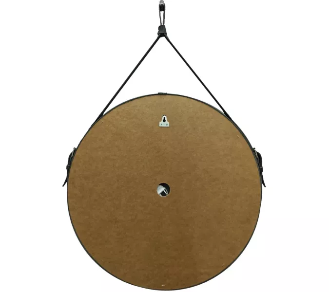 Зеркало с подсветкой Uperwood Round  круглое, сенсор/без рамы/на черном ремне, Выбрать цвет: Черный (ремень), Выбрать размер: 65х65, изображение 3