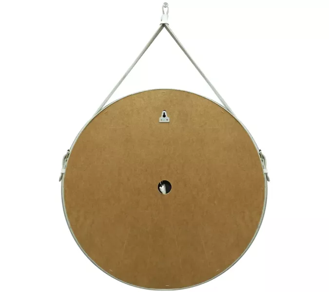 Зеркало с подсветкой Uperwood Round круглое, сенсор/без рамы/на белом ремне, Выбрать цвет: Белый (ремень), Выбрать размер: 65х65, изображение 3