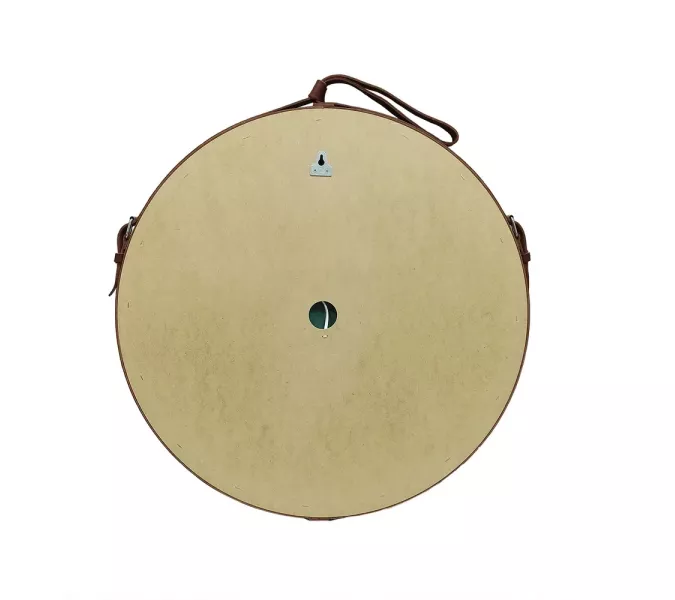 Зеркало с подсветкой Uperwood Round круглое, сенсор/без рамы/на коричневом ремне, Выбрать цвет: Коричневый (ремень), Выбрать размер: 65х65, изображение 3