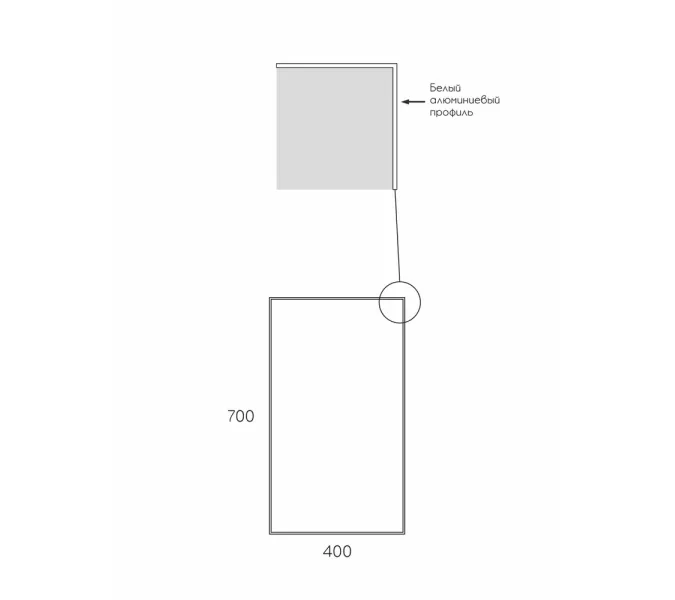 Зеркало для ванной Uperwood Vizo 40 x70 см, черное, Антизапотевание (подогрев зеркала): Нет, Выбрать цвет: Черный, изображение 4