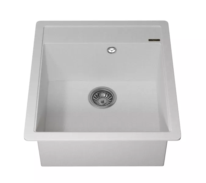 Кухонная мойка кварцевая Uperwood Quartz Premium UPD-07-01, прямоугольная, белая, Выбрать цвет: Белый, изображение 7