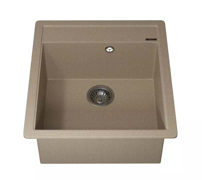 Кухонная мойка кварцевая Uperwood Quartz Premium UPD-07-02, прямоугольная, бежевая, Выбрать цвет: Бежевый, изображение 7