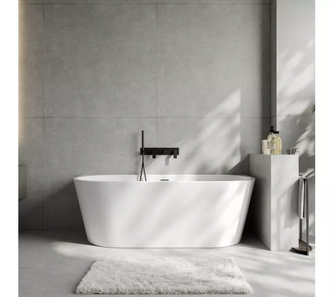 Акриловая ванна ABBER AB9503-1.4 белая, Выбрать размер: 140х70, изображение 3