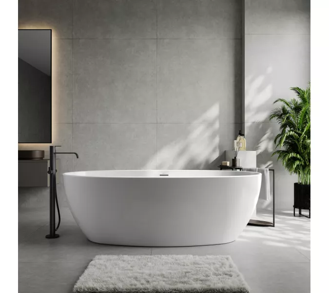 Акриловая ванна ABBER AB9504 белая, изображение 2