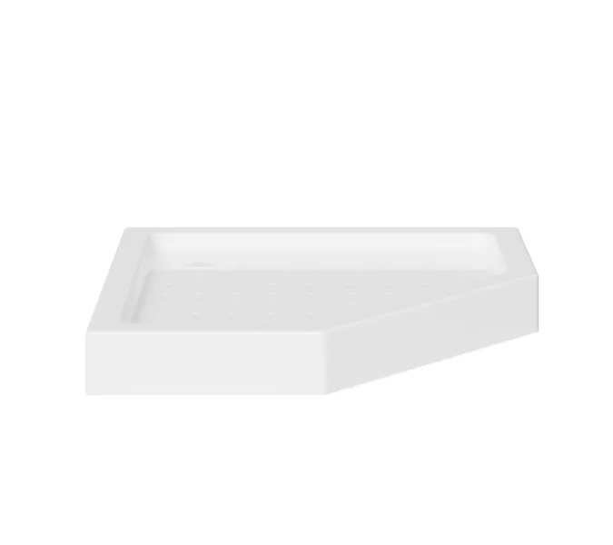 Душевой поддон ABBER AD3B080/AD3B090 трапеция, акриловый, белый, Выбрать размер: 80х80, изображение 2