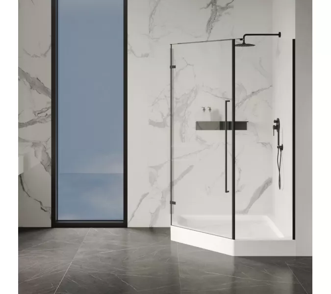 Душевой поддон ABBER AD3B080/AD3B090 трапеция, акриловый, белый, Выбрать размер: 80х80, изображение 6