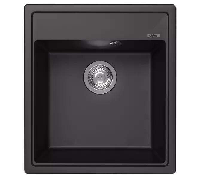 Кухонная мойка ABBER Quarz AQ2901B черная, Выбрать цвет: Черный