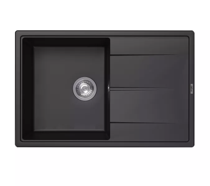 Кухонная мойка ABBER Quarz AQ2904B черная, Выбрать цвет: Черный