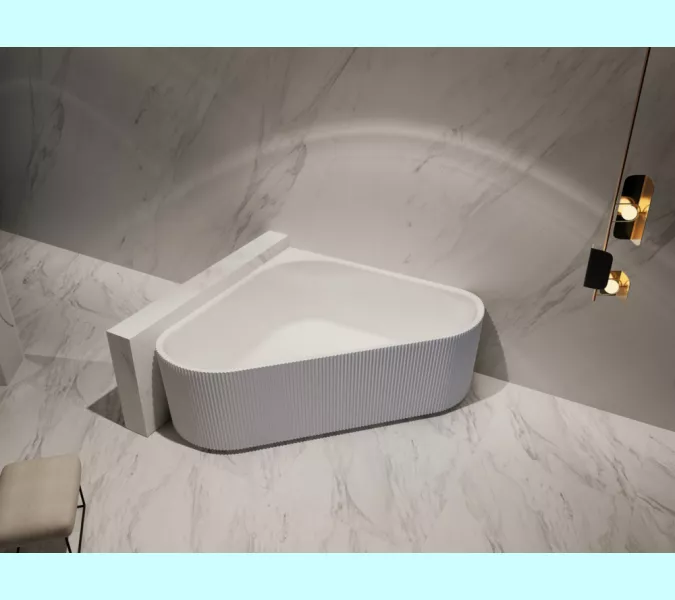 Акриловая ванна ABBER AB9446MW  150х150 белая матовая, изображение 8