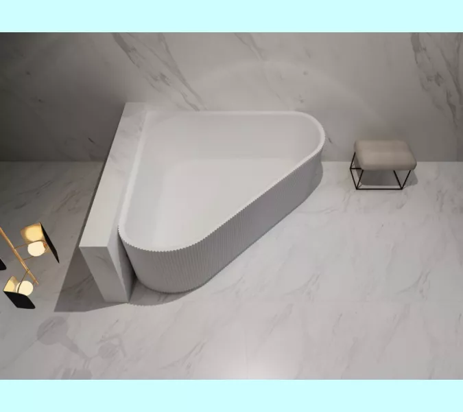 Акриловая ванна ABBER AB9446MW  150х150 белая матовая, изображение 9