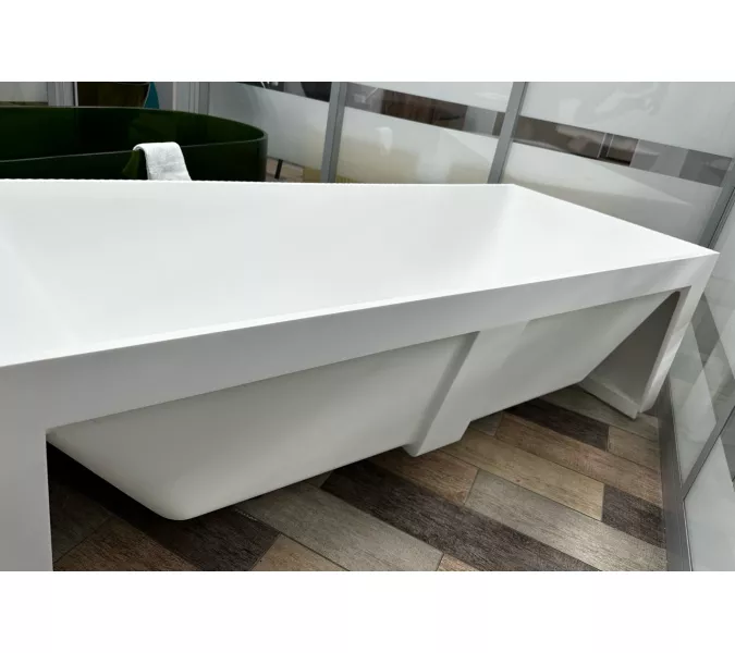 Ванна из искусственного камня ABBER Stein AS9602 белая матовая 170*75, изображение 10