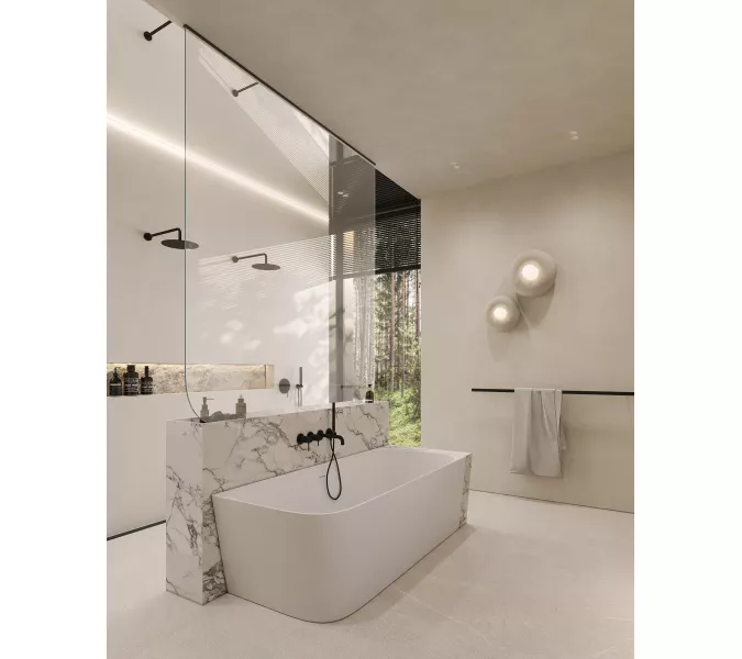 Ванна из искусственного камня ABBER Stein AS9621-1.7 L/R белая матовая 170х75, Ориентация: правая, изображение 8