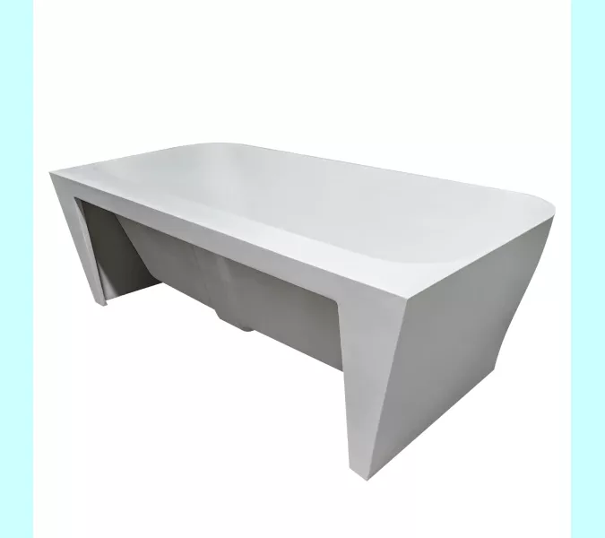 Ванна из искусственного камня ABBER Stein AS9616 белая матовая 170*80, изображение 9