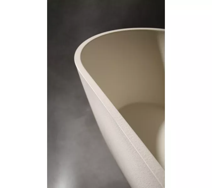 Ванна из искусственного камня ABBER Frankfurt  170х75  светло-бежевая матовая, Выбрать цвет: Светло-бежевый матовый, изображение 11