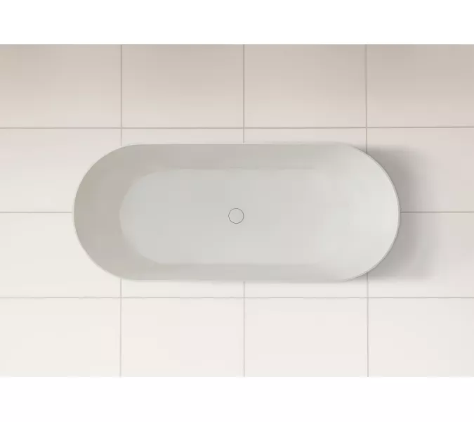 Ванна из искусственного камня ABBER Stein AS9622 белая матовая 165*70, изображение 14