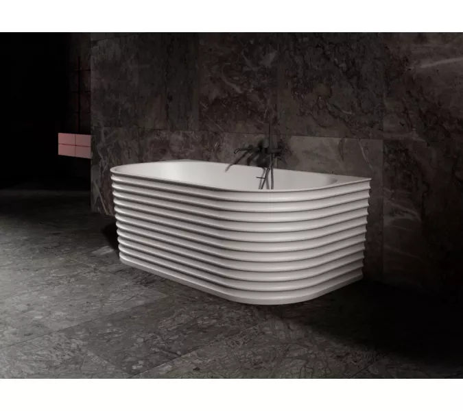 Ванна из искусственного камня ABBER Stein AS9652  170х80 белая матовая, изображение 8