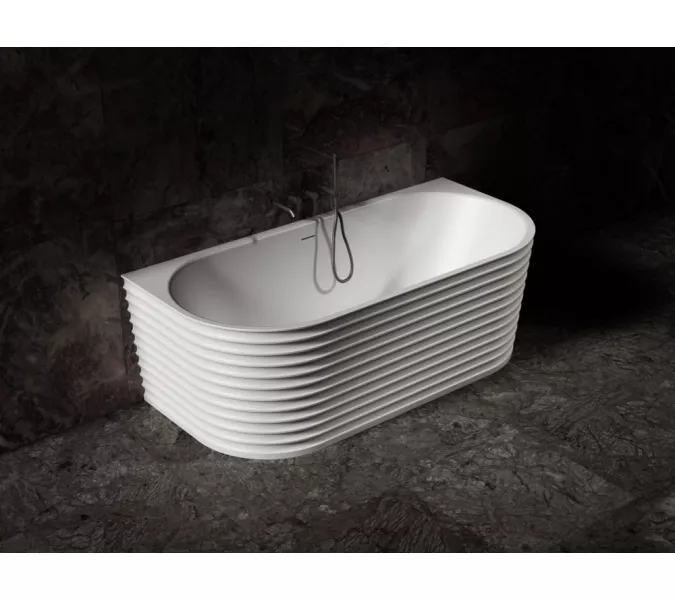 Ванна из искусственного камня ABBER Stein AS9652  170х80 белая матовая, изображение 9