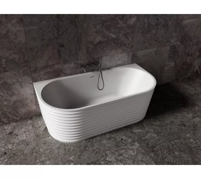 Ванна из искусственного камня ABBER Stein AS9652  170х80 белая матовая, изображение 10