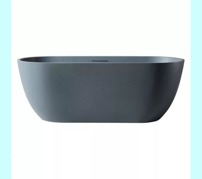 Ванна из искусственного камня ABBER Frankfurt 170х75 серая матовая, Выбрать цвет: Серый матовый, изображение 11