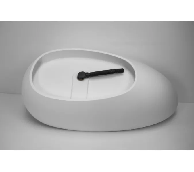 Ванна из искусственного камня ABBER Stein белая матовая, Выбрать размер: 170х80, изображение 10