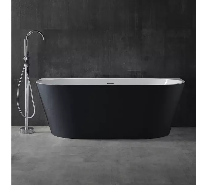 Акриловая ванна Abber AB9216-1.7MB  170х80, Выбрать цвет: Чёрный, Выбрать размер: 170х80, изображение 7