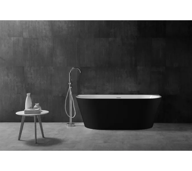 Акриловая ванна Abber AB9216-1.7MB  170х80, Выбрать цвет: Чёрный, Выбрать размер: 170х80, изображение 8