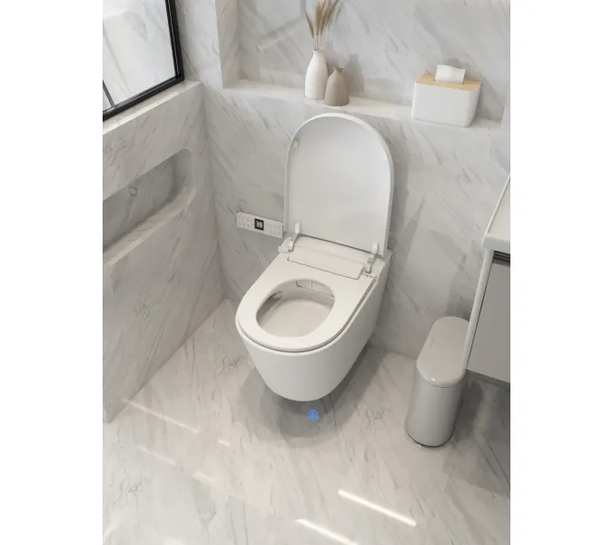 Электронный унитаз-биде ABBER Bequem AC1121S подвесной белый, Выбрать цвет: Белый, изображение 19