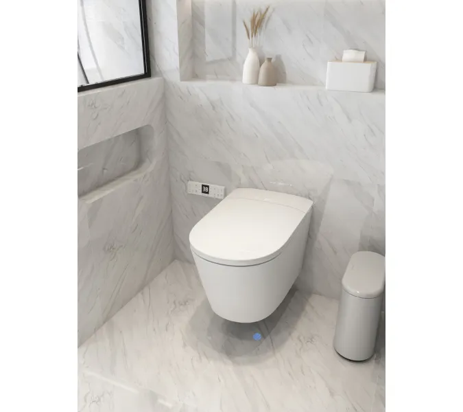 Электронный унитаз-биде ABBER Bequem AC1121S подвесной белый, Выбрать цвет: Белый, изображение 21