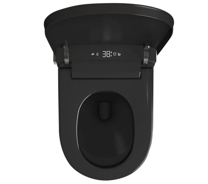 Электронный унитаз-биде ABBER Bequem AC1121SMB подвесной черный матовый, Выбрать цвет: Черный матовый, изображение 9