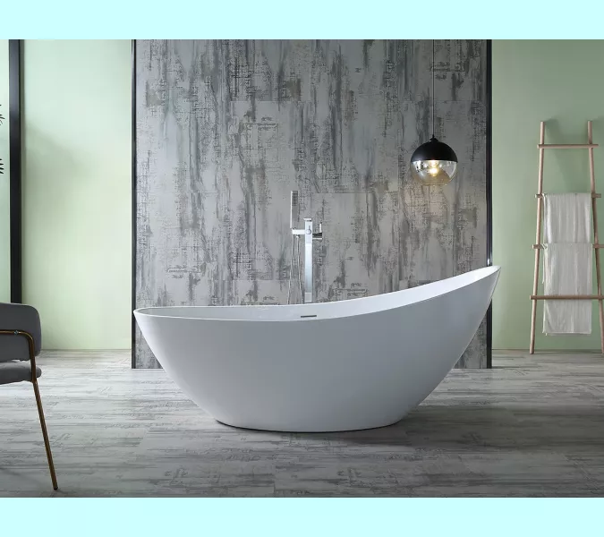 Акриловая ванна ABBER AB9233 184х80, Выбрать цвет: Белый, изображение 9