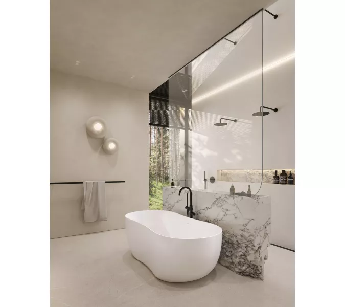 Ванна из искусственного камня ABBER Stein AS9604 белая матовая 170*80, изображение 13