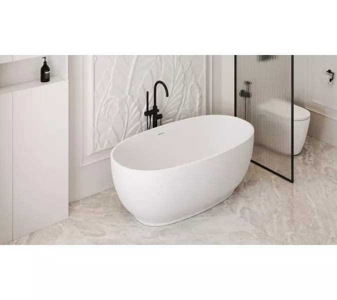 Ванна из искусственного камня ABBER Stein AS9641, Выбрать размер: 130*68, изображение 14