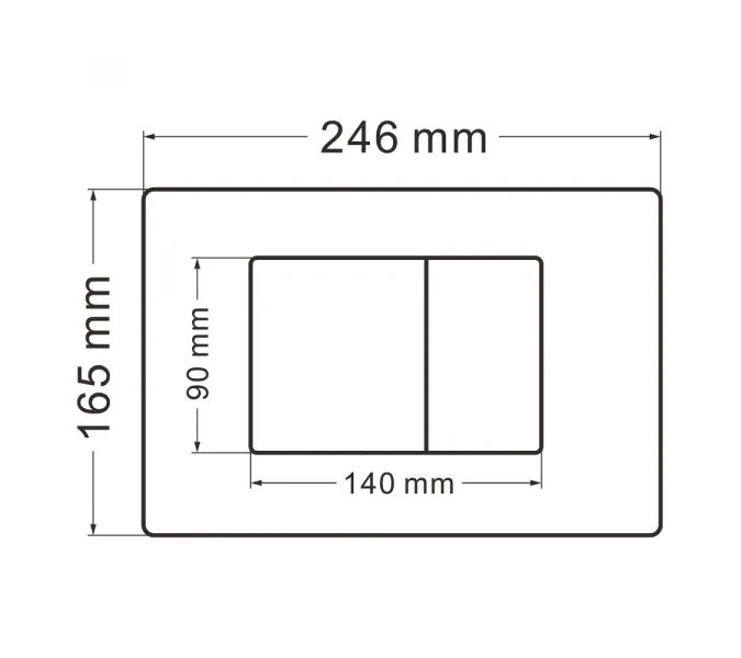 Комплект подвесной унитаз ABBER Bequem AC1131TC белый, с закрытым дном с инсталляцией AC0105 и кнопкой AC0120 хром глянцевый, Цвет кнопки: Хром глянцевый, изображение 8