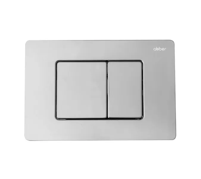 Комплект подвесной унитаз ABBER Bequem AC1132TC белый, с закрытым дном с инсталляцией AC0105 и кнопкой AC0120 хром глянцевый, Цвет кнопки: Хром глянцевый, изображение 8