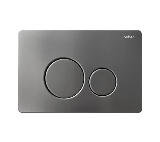 Комплект подвесной унитаз ABBER Rechteck AC1219TC белый, с закрытым дном с инсталляцией AC0105 и кнопкой AC0121NG никель, Цвет кнопки: Никель, изображение 6