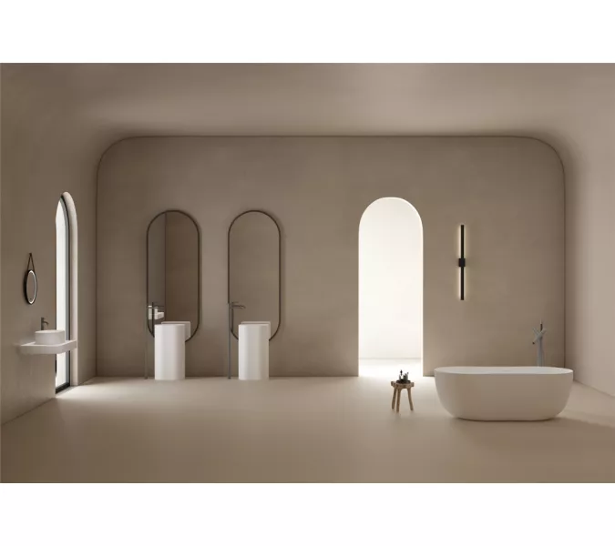 Ванна из искусственного камня ABBER Stein AS9604 белая матовая 170*80, изображение 11