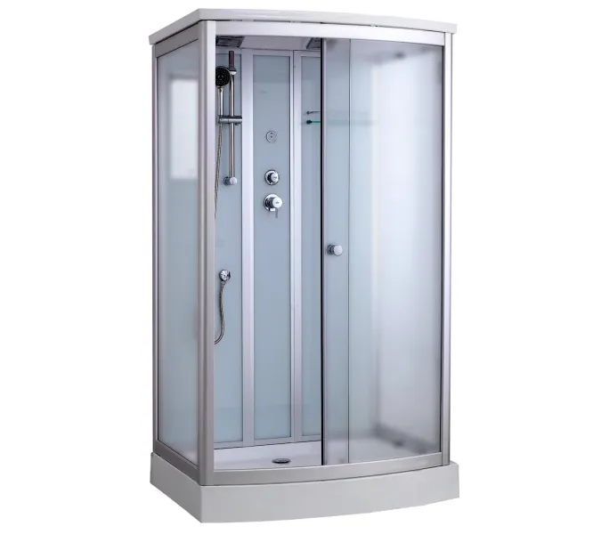 Душевая кабина прямоугольная Timo Standart  T-6615S, Цвет стекла: матовое, Цвет профиля: Хром, Тип поддона: Низкий, Выбрать размер: 120x90, Комплектация: без гидромассажа