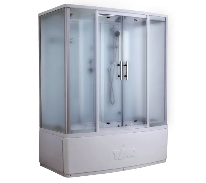 Душевая кабина прямоугольная Timo Standart T-6670/6770S высокий поддон, Цвет стекла: матовое, Выбрать цвет: Хром, Выбрать размер: 150x88, Комплектация: без гидромассажа