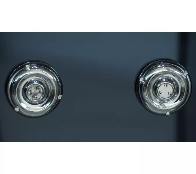 Душевая кабина четверть круга Timo STANDART  T-1100/1180/1190 высокий поддон, Цвет стекла: тонированное, Выбрать цвет: Хром, Выбрать размер: 100x100 , Комплектация: гидромассаж, изображение 6