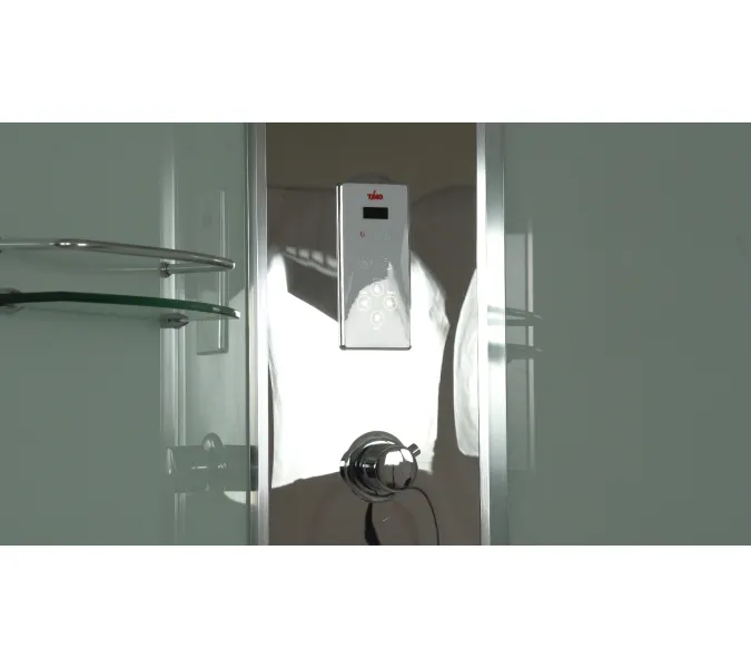Душевая кабина четверть круга Timo COMFORT  T-8801/8809 F  низкий поддон, Выбрать размер: 100x100 , Цвет стекла: матовое, Комплектация: гидромассаж, изображение 18