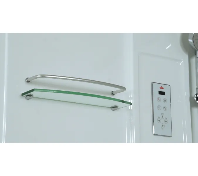 Душевая кабина четверть круга Timo LUX T-7700/7790 высокий поддон, Выбрать размер: 100x100 , Комплектация: гидромассаж, изображение 6