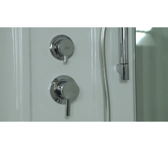 Душевая кабина четверть круга Timo LUX T-7700/7790 высокий поддон, Выбрать размер: 100x100 , Комплектация: гидромассаж, изображение 11