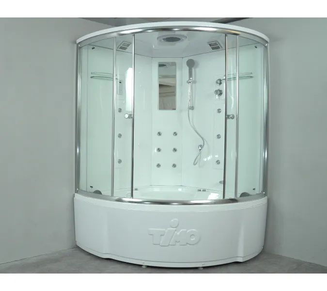 Душевая кабина четверть круга Timo LUX T-7725/7735/7755  высокий поддон, Выбрать размер: 120х120, изображение 2