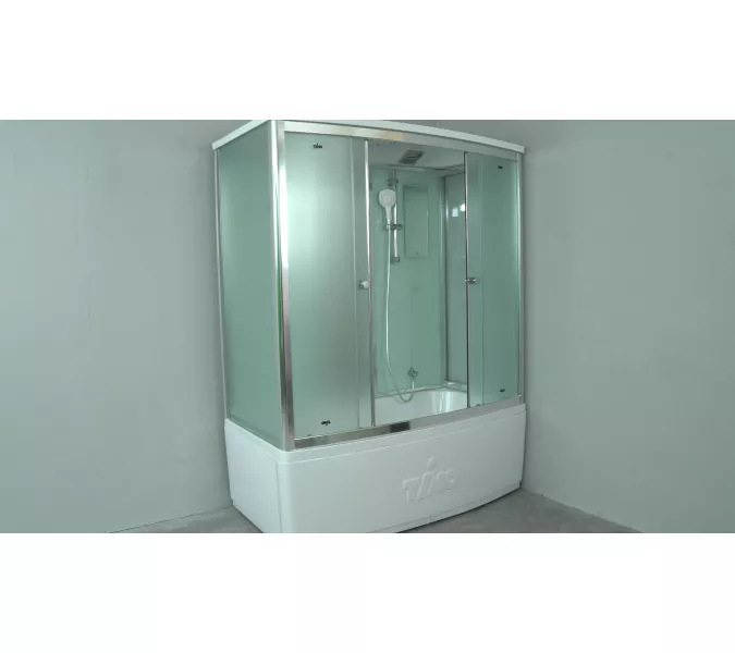 Душевая кабина прямоугольная Timo COMFORT  T-8840/8850/8870F высокий поддон, Выбрать размер: 140x88, Цвет стекла: матовое, изображение 3