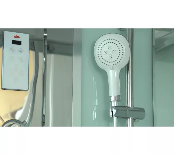 Душевая кабина прямоугольная Timo COMFORT  T-8840/8850/8870F высокий поддон, Выбрать размер: 140x88, Цвет стекла: матовое, изображение 7